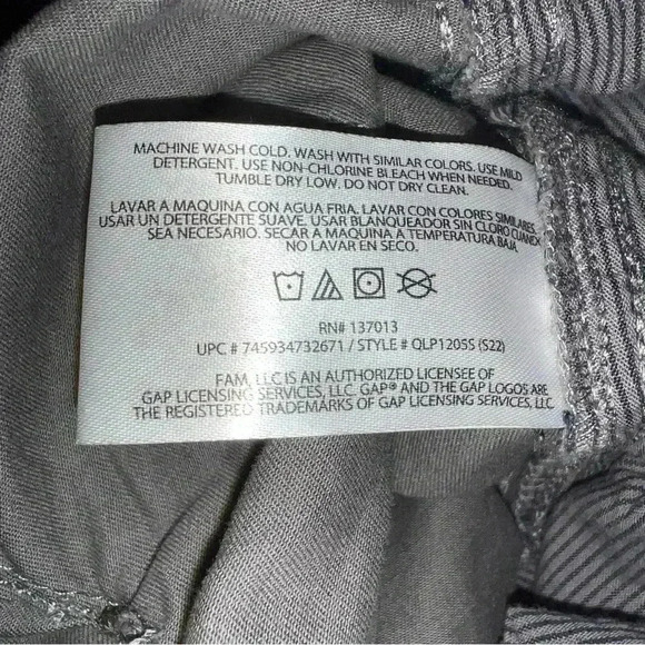 Gray Khaki Relaxed  Girlfriend cut size 10 pants New - Picture 5 of 11